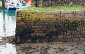 Old quay stonework