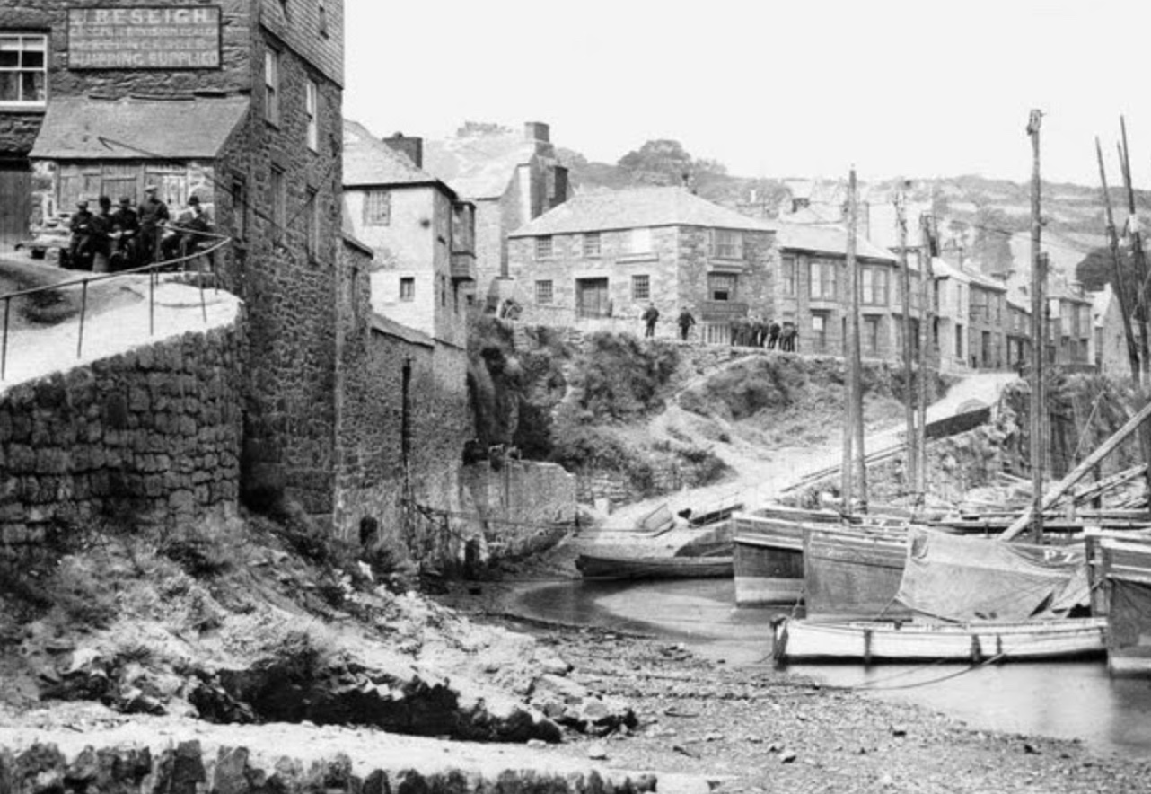 boats in old harbor by Red Lion slip