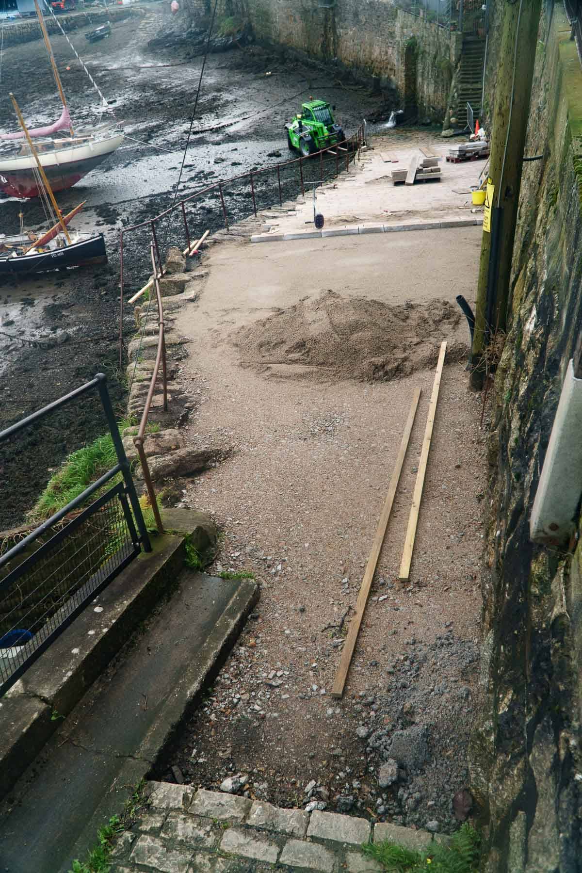 Preparing the slip bed